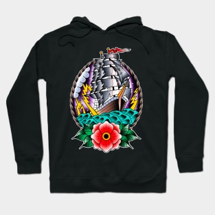 Rough Seas ( Traditional Clipper Ship ) Hoodie